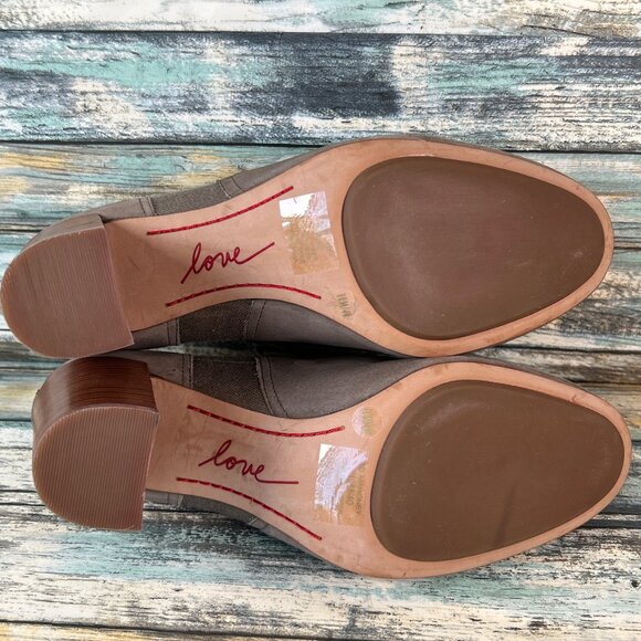 Ellen Degeneres Mahoney Chelsea Bootie Womens 10M Gray Leather High Heel Ladies - Picture 7 of 12